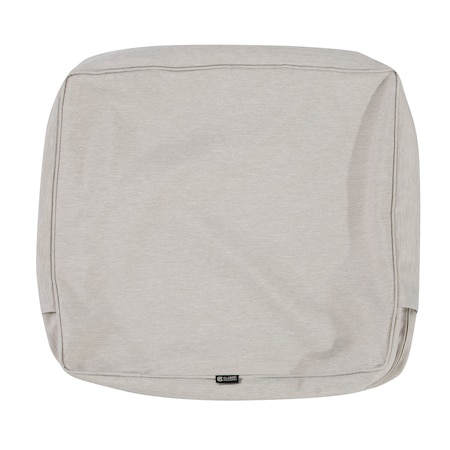 Classic Accessories Patio Lounge Back Cushion Cover, 21x15x4", Heather Grey 60-554-011001-RT